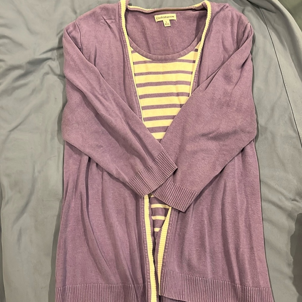 Croft&Barrow 3/4 sleeve sweater